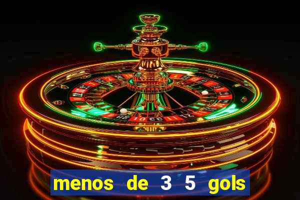 menos de 3 5 gols o que significa